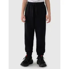 4F spodnie chłopięce z miękkim meszkiem wewnątrz 4FJWAW25TTROM1257, Kolor: czarny, Rozmiar: 152, 4 zdjęcie