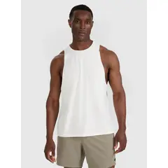 4F koszulka męska bez rękawów treningowa 4FWAW25TFSLM554 biała, Kolor: biały, Rozmiar: S, 4 zdjęcie
