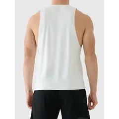 4F koszulka męska bez rękawów treningowa 4FWAW25TFSLM554 biała, Kolor: biały, Rozmiar: S, 2 zdjęcie