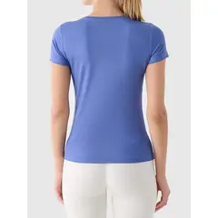 4F Tshirt damski funkcyjny z wykończeniem szybkoschnącym 4FWAW25TFTSF1516 niebieski, Kolor: granatowy, Rozmiar: M, 5 zdjęcie