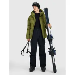 4F spodnie narciarskie męskie z membraną i ociepliną syntetyczną 4FWAW25TFTRM0924 czarne, Kolor: czarny, Rozmiar: XL