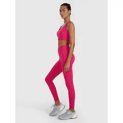 4F legginsy ze wsparciem talii i wykończeniem szybkoschnącym 4FWAW25TFTIF358 różowe, Kolor: różowy, Rozmiar: XL, 5 zdjęcie