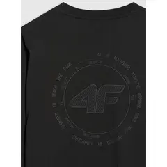 4F koszulka z długim rękawem męska longsleeve 4FWAW25TLONM481 czarna, Kolor: czarny, Rozmiar: XL, 4 zdjęcie