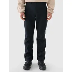 4F spodnie softshell męskie z membraną kieszeniami na zamek 4FWAW25TFTRM0990 czarne, Kolor: czarny, Rozmiar: XXL