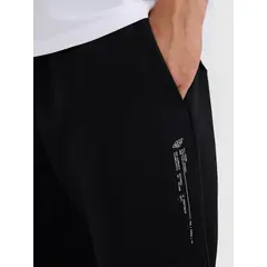 4F spodnie dresowe męskie z dzianiny brush 4FWAW25TTROM1211 czarne, Kolor: czarny, Rozmiar: XL, 5 zdjęcie