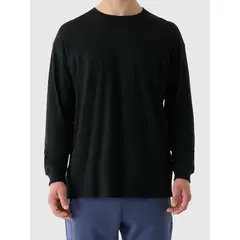 4F koszulka z długim rękawem męska longsleeve 4FWAW25TLONM481 czarna, Kolor: czarny, Rozmiar: XL, 6 zdjęcie