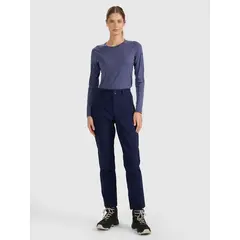 4F spodnie softshell z membraną i kieszeniami na zamek 4FWAW25TFTRF0988 granatowe, Kolor: granatowy, Rozmiar: M, 5 zdjęcie