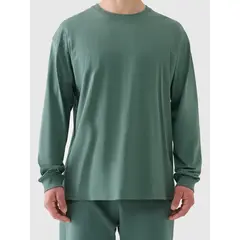 4F koszulka z długim rękawem męska longsleeve 4FWAW25TLONM481 zielona, Kolor: zielony, Rozmiar: XL, 2 zdjęcie