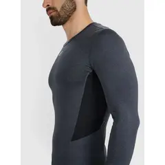 4F  koszulka męska treningowa z długim rękawem 4FWMM00TFLOM507 szara, Kolor: szary, Rozmiar: L, 2 zdjęcie