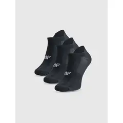 4F skarpetki damskie bawełniane stopki 3 pak 4FWMM00UFSOF244 czarne, Kolor: czarny, Rozmiar: 39-42