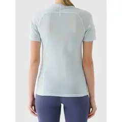 4F t-shirt sportowy damski koszulka z wełną merino 4FWAW25TFTSF1527 niebieskie, Kolor: niebieski, Rozmiar: L, 5 zdjęcie