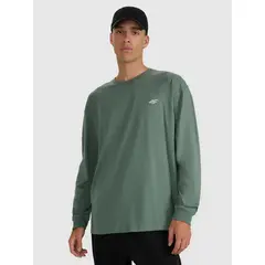 4F koszulka z długim rękawem męska longsleeve 4FWAW25TLONM481 zielona, Kolor: zielony, Rozmiar: XXL