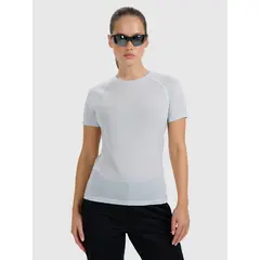 4F t-shirt sportowy damski koszulka z wełną merino 4FWAW25TFTSF1527 niebieskie, Kolor: niebieski, Rozmiar: L, 6 zdjęcie