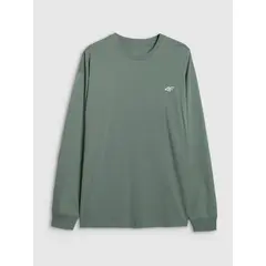 4F koszulka z długim rękawem męska longsleeve 4FWAW25TLONM481 zielona, Kolor: zielony, Rozmiar: XL, 5 zdjęcie