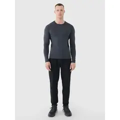 4F  koszulka męska treningowa z długim rękawem 4FWMM00TFLOM507 szara, Kolor: szary, Rozmiar: L, 5 zdjęcie