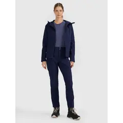 4F spodnie softshell z membraną i kieszeniami na zamek 4FWAW25TFTRF0988 granatowe, Kolor: granatowy, Rozmiar: M