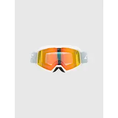 4F gogle narciarskie U053 niebiesko-białe, Kolor: niebieski, Rozmiar: one size