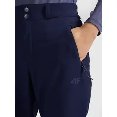 4F spodnie softshell z membraną i kieszeniami na zamek 4FWAW25TFTRF0988 granatowe, Kolor: granatowy, Rozmiar: L, 4 zdjęcie