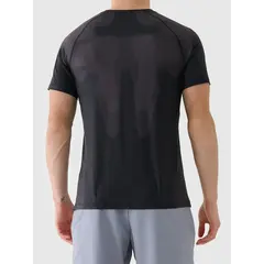 4F treningowa koszulka męska z nadrukiem szybkoschnąca 4FWAW25TFTSM1457 czarna, Kolor: czarny, Rozmiar: L, 3 zdjęcie