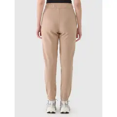 4F spodnie dresowe damskie z kieszeniami 4FWAW25TTROF1269 beżowe, Kolor: beżowy, Rozmiar: L, 3 zdjęcie