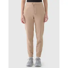 4F spodnie dresowe damskie z kieszeniami 4FWAW25TTROF1269 beżowe, Kolor: beżowy, Rozmiar: L, 2 zdjęcie