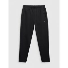 4F spodnie z bawełny drapanej z małym nadrukiem na boku 4FWAW25TTROM1251 czarne, Kolor: czarny, Rozmiar: XXL