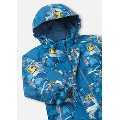 REIMA kombinezon dla dziecka zimowy Puhuri granatowy, Kolor: granatowy, Rozmiar: 80, 4 zdjęcie