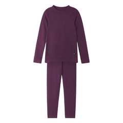 REIMA odzież termiczna dla dzieci komplet z merino Taitoa fioletowa, Kolor: fioletowy, Rozmiar: 90