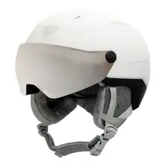 ROSSIGNOL kask narciarski FIT VISOR IMPACTS W WHITE, Kolor: biały, Rozmiar: S/M