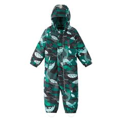 REIMA kombinezon dla dziecka zimowy wodoodporny Puhuri zielony, Kolor: zielony, Rozmiar: 74