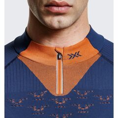 Koszulka męska X-Bionic ENERGY ACCUMULATOR LIGHT SHIRT LS 1/2 ZIP granatowa, Kolor: granatowy, Rozmiar: L, 3 zdjęcie
