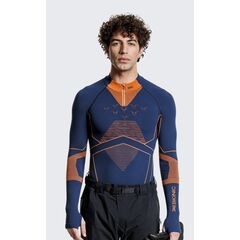 Koszulka męska X-Bionic ENERGY ACCUMULATOR LIGHT SHIRT LS 1/2 ZIP granatowa, Kolor: granatowy, Rozmiar: L, 4 zdjęcie