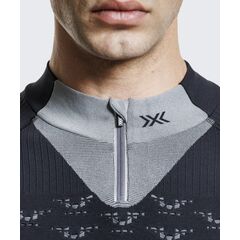 Koszulka męska X-Bionic ENERGY ACCUMULATOR LIGHT SHIRT LS 1/2 ZIP czarna, Kolor: czarny, Rozmiar: L, 3 zdjęcie