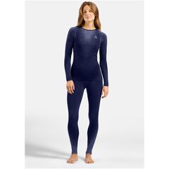 ODLO Bielizna termoaktywna koszulka z długim rękawem crew neck l/s PERFORMANCE WARM BLACKCOMB niebieska, Kolor: niebieski, Rozmiar: S, 3 zdjęcie