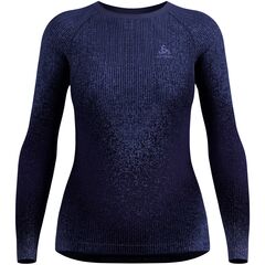 ODLO Bielizna termoaktywna koszulka z długim rękawem crew neck l/s PERFORMANCE WARM BLACKCOMB niebieska, Kolor: niebieski, Rozmiar: S, 6 zdjęcie