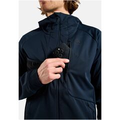 ODLO Kurtka Odlo ZEROWEIGHT WINDPROOF X WARM Jacket granatowa, Kolor: granatowy, Rozmiar: S, 3 zdjęcie