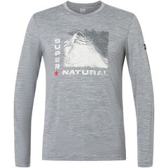 SUPER.NATURAL Longsleeve M SUPER MOUNTAIN LS szary, Kolor: szary, Rozmiar: XL, 6 zdjęcie