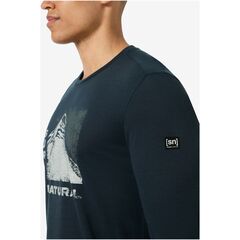 SUPER.NATURAL Longsleeve M SUPER MOUNTAIN LS granatowy, Kolor: granatowy, Rozmiar: XL, 4 zdjęcie