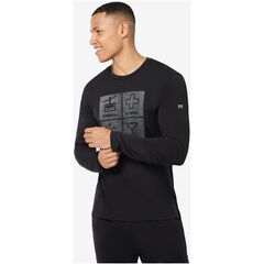 SUPER.NATURAL Longsleeve M SWISS LODGE LS czarny, Kolor: czarny, Rozmiar: XL, 3 zdjęcie