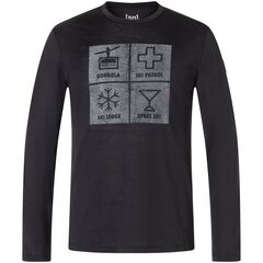 SUPER.NATURAL Longsleeve M SWISS LODGE LS czarny, Kolor: czarny, Rozmiar: XL, 5 zdjęcie