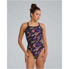 TYR Strój pływacki W DE DIAMONDFIT TR, Kolor: czarny, Rozmiar: 28