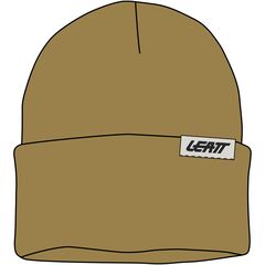 LEATT Czapka Beanie Team, Kolor: brązowy, Rozmiar: one size