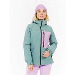 PROTEST Kurtka narciarska/snowboardowa z kapturem zapinana na zamek damska PRTSalut niebieska, Kolor: niebieski, Rozmiar: M