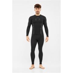 VIKING Bielizna męska Eiger 2.0 Longsleeve Bamboo czarno-szara koszulka, Kolor: czarny, Rozmiar: S