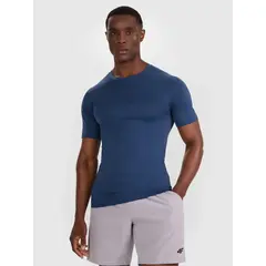 4F koszulka treningowa męska z krótkim rękawem 4FWAW25TFTSM1460, Kolor: niebieski, Rozmiar: S/M