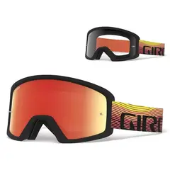 Gogle GIRO BLOK MTB orange heatwave (Szyba kolorowa AMBER xx% S3 + Szyba Przeźroczysta 99% S0) mocowanie pod zrywki