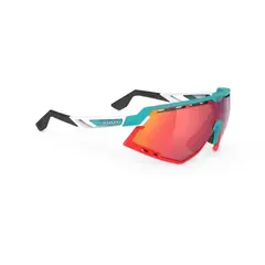 Okulary Rudy Project DEFENDER EMERALD WHITE MATTE - Multilaser Red