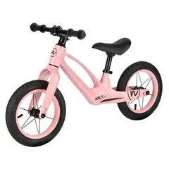 NILS FUN RB901 LED ROWEREK BIEGOWY KOŁA POMPOWANE 12'' RÓŻOWY, 2 zdjęcie