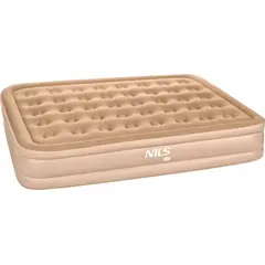 NILS CAMP NC2808 MATERAC DWUOSOBOWY KING SIZE BEŻOWY + POMPKA ELEKTRYCZNA, Kolor: beżowy, Rozmiar: one size