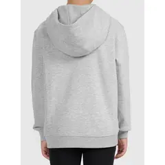 4F bluza dla dziewczynki rozpinana z kapturem + spodnie dresowe zestaw szary, Kolor: szary, Rozmiar: 128, 4 zdjęcie